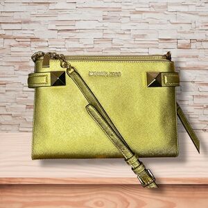 Michael Kors Gold Crossbody Bag